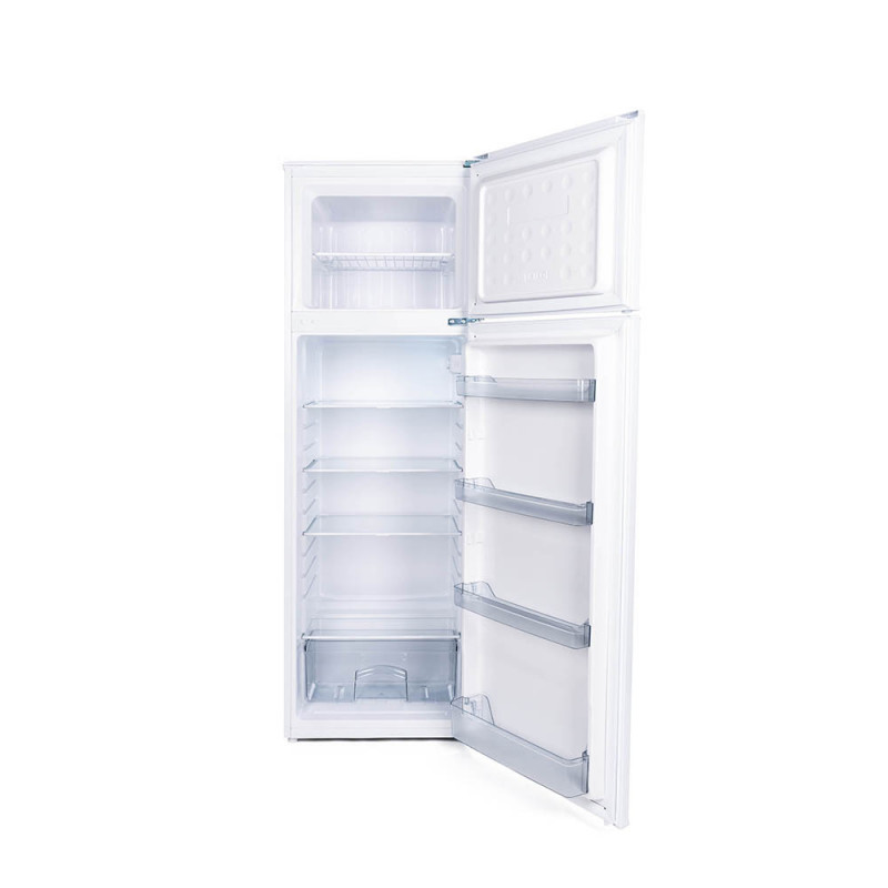 Хладилник с фризер Muhler SUF166WE, 248 л, Клас Е, Реверсивни врати, R600a, Инокс