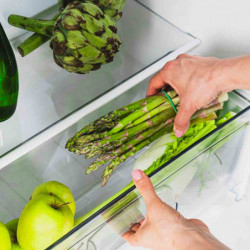 Хладилник с фризер Muhler SUF166WE, 248 л, Клас Е, Реверсивни врати, R600a, Инокс