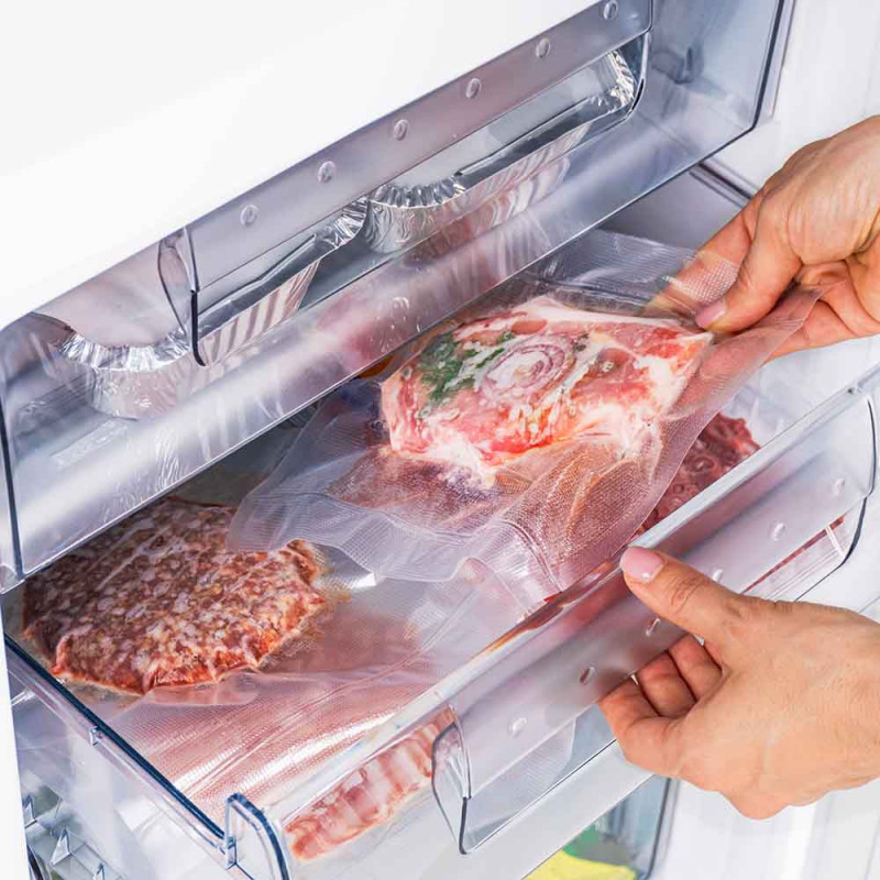 Фризер Muhler VFS85WE, 91 л, Клас Е, Реверсивна врата, R600a, Бял