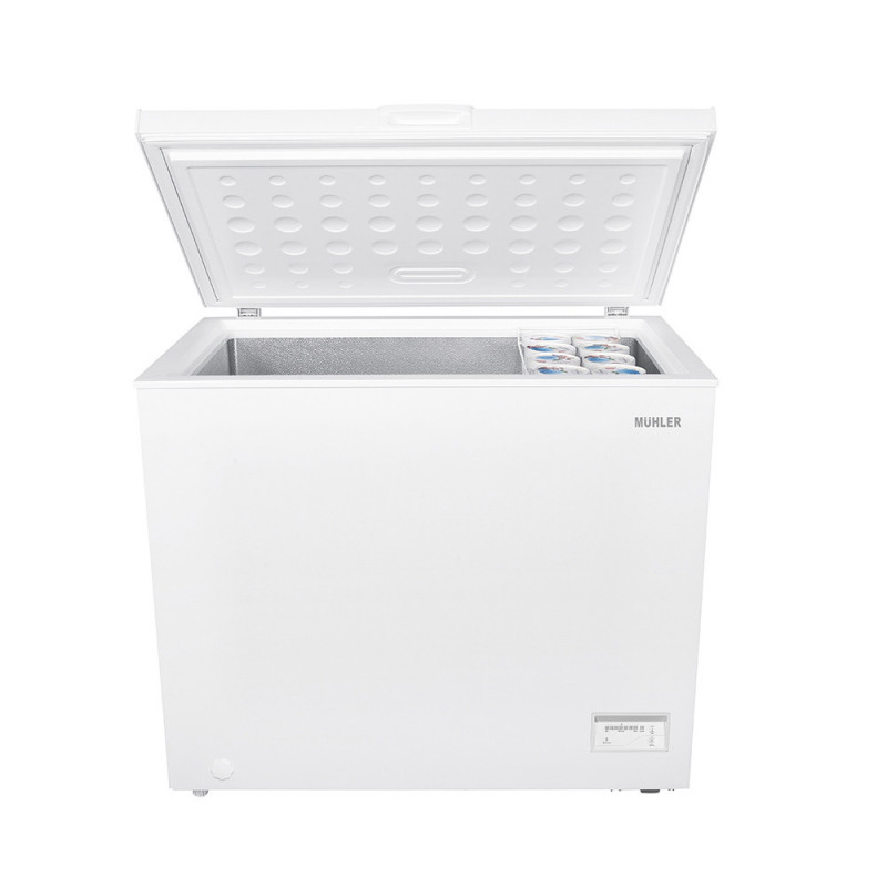 Фризерна ракла Muhler CF270WE, 246 л, Клас E, 40 dB, R600a, Бял