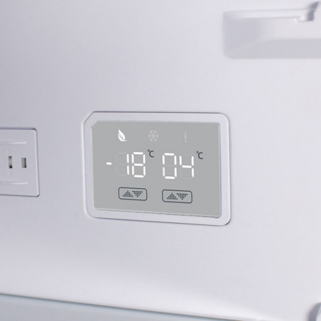 Хладилник VOX NF 3730 IXE, 331 л, Клас E, Реверсивни врати, No Frost, Режим на бързо замразяване, Инокс