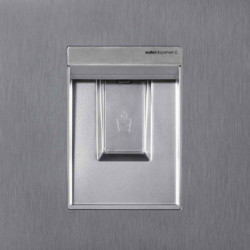 Хладилник VOX NF 3835 IXE, Клас E, Реверсивни врати, No Frost, Диспенсър за вода, Дисплей, R600a, Инокс