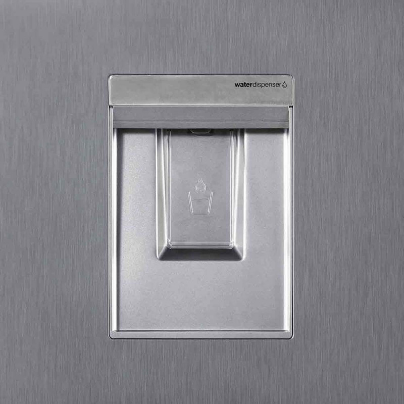 Хладилник VOX NF 3835 IXE, Клас E, Реверсивни врати, No Frost, Диспенсър за вода, Дисплей, R600a, Инокс