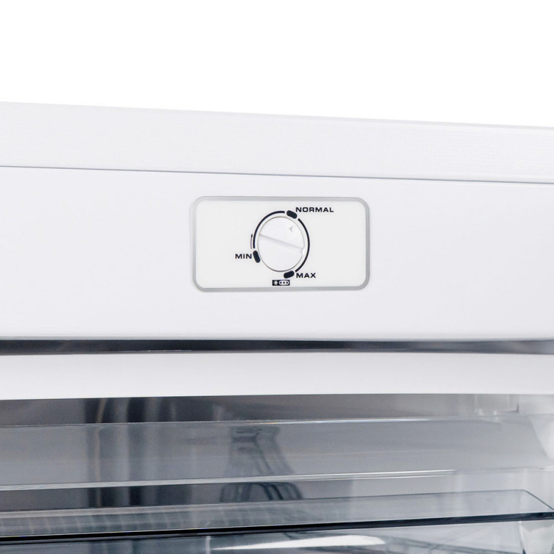 Фризер Muhler VFS8560WE, 60 л, Клас Е, Реверсивна врата, R600a, Бял