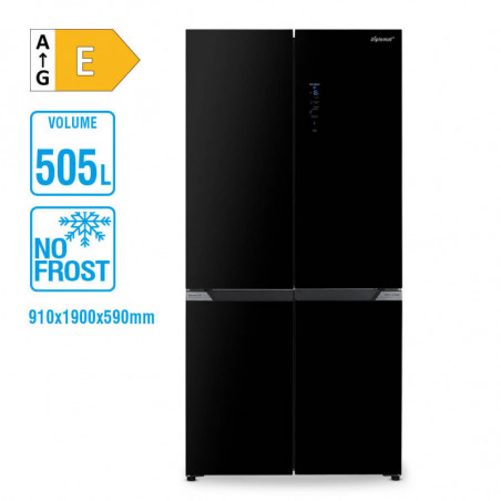 Хладилник Diplomat NF500MDIE, 505 л, Клас E, Total No Frost, Slot-in дизайн, Двоен Инвертор, LED дисплей, Черен