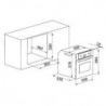 Фурна за вграждане Crown FCM 600A IX, 65 л, Клас А, Механично управление, Инокс