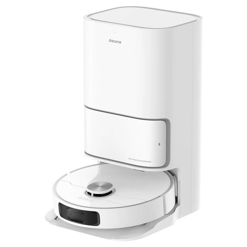 Прахосмукачка робот Dreame L10 Ultra, 5300 Pa, 5200 mAh, 75W, До 200 м2, 3D Картографиране, LDS сензор, Станция за зареждане, Автономия до 210 мин, Бял