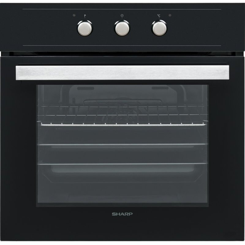 Фурна за вграждане Sharp K-50M22BL2, 65 л, Клас А, Механично управление, Мултифункционална, 8 програми, Черен