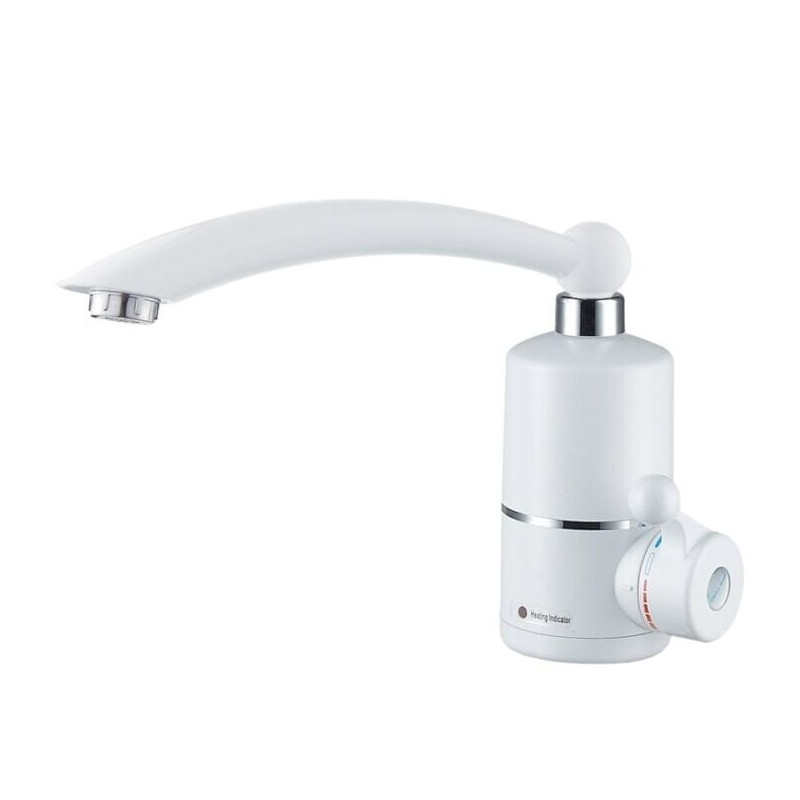 Нагревател за вода Crown CIHF-3000WM, 3kW, 1.5-2 l/min, Проточен, Стенен, Регулиране на темп, Енергоспестяващ, Бял