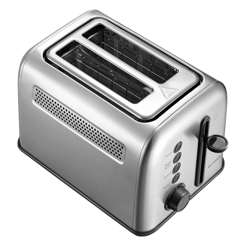 Тостер за хляб Buydeem DT620E-SS/EU, 900W, До 204C°, 7 програми, Широки отвори, Високо изскачане, Инокс