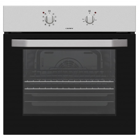 Фурна за вграждане Crown FCM 600A IX, 65 л, Клас А, Механично управление, Инокс