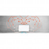 Панелен конвектор Mill Invisible WiFi PA1500WIFI3, 1500W, 23 м2, 10 температурни настройки, Wi-Fi, Bluetooth, IPX4, Бял