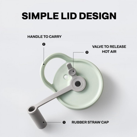 Преносима бутилка за напитки Buydeem CD1017-MY, 500 мл, Вградена сламка, Непропусклива, Термоустойчиво стъкло до 150°C, BPA free, Жълт