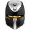 Фритюрник с горещ въздух Crown CAF-3013, 1300W, 3 л, 7 програми, До 200°C, Механичен контрол, Таймер, Черен/сив