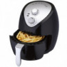 Фритюрник с горещ въздух Crown CAF-3013, 1300W, 3 л, 7 програми, До 200°C, Механичен контрол, Таймер, Черен/сив