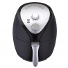 Фритюрник с горещ въздух Crown CAF-3013, 1300W, 3 л, 7 програми, До 200°C, Механичен контрол, Таймер, Черен/сив