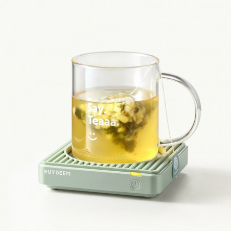 Нагревател за чаши BUYDEEM OA2001, 24W, 2 настройки, Автоматично спиране, Водоустойчив, Зелен