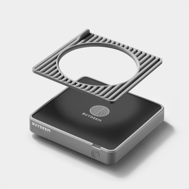 Нагревател за чаши BUYDEEM OA2001, 24W, 2 настройки, Автоматично спиране, Водоустойчив, Сив