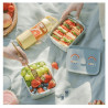 Керамична кутия за храна Buydeem Bento CT1006-CG, 810 мл, 17х20.5 см, До 230°C, Съвместима с фурна и микровълнова, Зелен