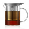 Кана за чай с инфузер BUYDEEM CD2001, 500 мл, Неръждаема стомана, Елегантен дизайн, Сив