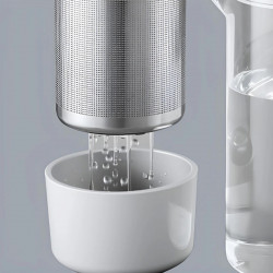 Кана за чай с инфузер BUYDEEM CD2001, 500 мл, Неръждаема стомана, Елегантен дизайн, Сив