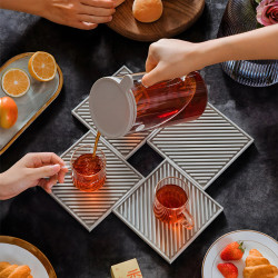 Кана за чай с инфузер BUYDEEM CD2001, 500 мл, Неръждаема стомана, Елегантен дизайн, Сив