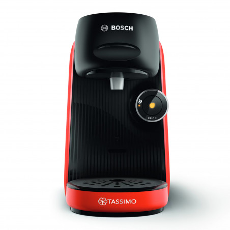 Еспресо машина Bosch Tassimo Finesse TAS16B3, 1400W, 3.3 bar, 0.7 л, Декалциране, Самопочистване, T-Discs, Intellibrew, 70 напитки, Червен