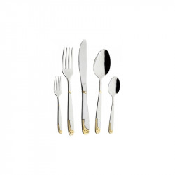 Комплект прибори за хранене Bohmann BP A30-GM, Кутия, 30 бр, Инокс/златист