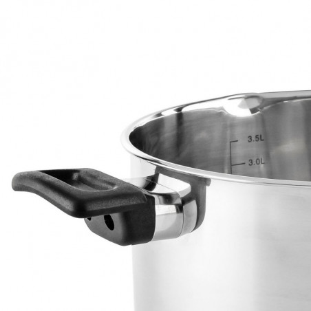 Тенджера Luigi Ferrero Sophia FR-3403, 20x11 см, 3.2 л, Стомана 18/10, Стъклен капак, Индукция, Инокс