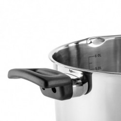 Тенджера Luigi Ferrero Sophia FR-3406, 26x14 см, 7 л, Стомана 18/10, Стъклен капак, Индукция, Инокс