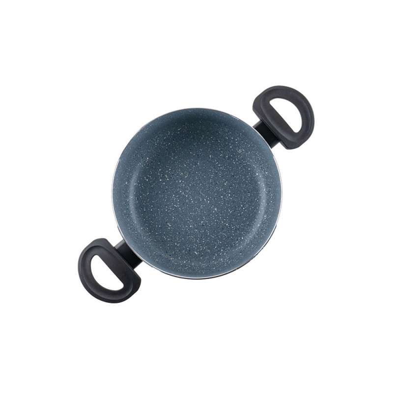 Тенджера Luigi Ferrero Prima FR-2244, 22x9.5 см, 3.1 л, Незалепващо покритие, Стъклен капак с отвор за пара, Индукция, Тъмносин