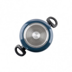 Тенджера Luigi Ferrero Prima FR-2244, 22x9.5 см, 3.1 л, Незалепващо покритие, Стъклен капак с отвор за пара, Индукция, Тъмносин