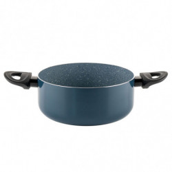 Тенджера Luigi Ferrero Prima FR-2244, 22x9.5 см, 3.1 л, Незалепващо покритие, Стъклен капак с отвор за пара, Индукция, Тъмносин