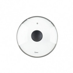 Тенджера Luigi Ferrero Prima FR-2644, 26x12 см, 5.8 л, Незалепващо покритие, Стъклен капак с отвор за пара, Индукция, Тъмносин