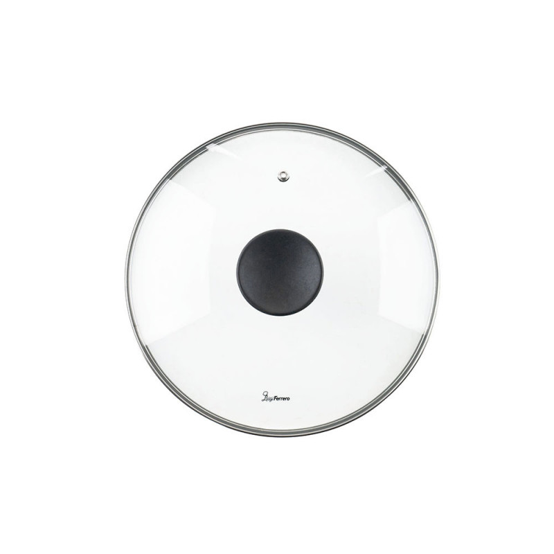 Тенджера Luigi Ferrero Prima FR-2644, 26x12 см, 5.8 л, Незалепващо покритие, Стъклен капак с отвор за пара, Индукция, Тъмносин