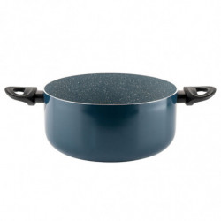 Тенджера Luigi Ferrero Prima FR-2644, 26x12 см, 5.8 л, Незалепващо покритие, Стъклен капак с отвор за пара, Индукция, Тъмносин