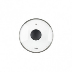 Дълбока тенджера Luigi Ferrero Prima FR-2245D, 22x13 см, 4.5 л, Незалепващо покритие с мраморен ефект, Индукция, Стъклен капак с отвор, Тъмносин