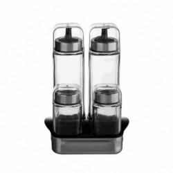 Оливерник Luigi Ferrero Rome FR-7904R, 270 мл, 5 части, Стъкло, Неръждаема стомана, Прозрачен/инокс