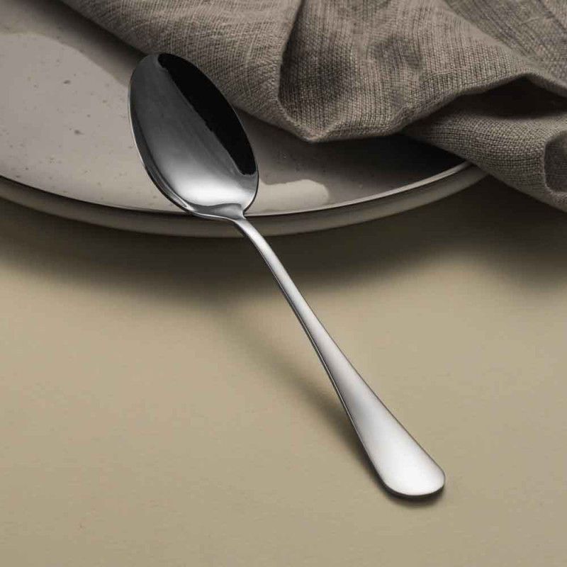 Комплект 3 бр лъжици за основно хранене Luigi Ferrero Prima FR-3181, Неръждаема стомана, Сребрист