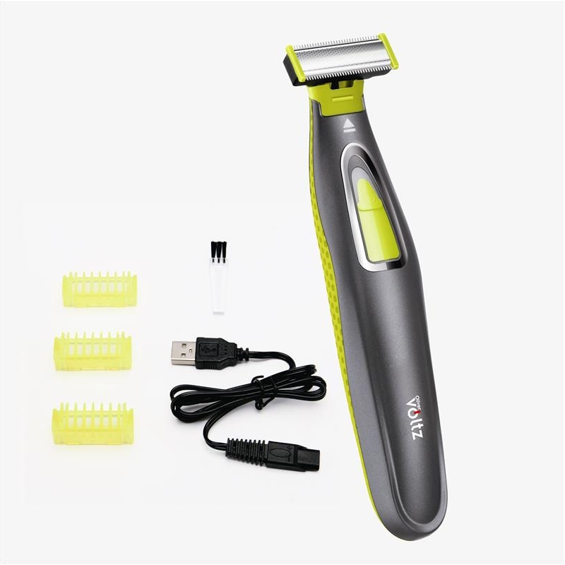 Акумулаторна самобръсначка Oliver Voltz OV51812C, 5 W, USB, 300 mAh, Подвижно острие, Черен/Жълт