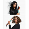 Маша за коса Dyson HS08 Airwrap i.d.™ Curly+Coily CePa/Tz, 1300W, 13.5 l/s, Автоматизирано къдрене, Йонизиране, 3 скорости, 3 температури, Bluetooth, Керамична патина/топаз