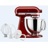 Планетарен миксер KitchenAid Artisan Elegance 5KSM125EGC, 300W, 4.8 л, Direct drive, 10 скорости, Тъмночервен
