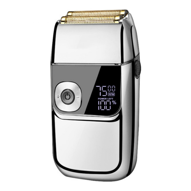 Самобръсначка Oliver Voltz OV51814C, 5W, LCD, IPX4, 1400mAh, Автономия до 2ч, 3 скорости, USB, Инокс
