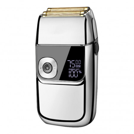 Самобръсначка Oliver Voltz OV51814C, 5W, LCD, IPX4, 1400mAh, Автономия до 2ч, 3 скорости, USB, Инокс