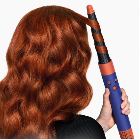 Маша за коса Dyson HS08 Airwrap i.d.™ Straight + Wavy T1/T2 Vi/To, 1300W, 13.5 l/s, Автоматизирано къдрене, Йонизиране, 3 скорости, 3 температури, Bluetooth, Лилав/топаз