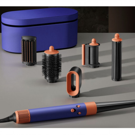Маша за коса Dyson HS08 Airwrap i.d.™ Straight + Wavy T1/T2 Vi/To, 1300W, 13.5 l/s, Автоматизирано къдрене, Йонизиране, 3 скорости, 3 температури, Bluetooth, Лилав/топаз