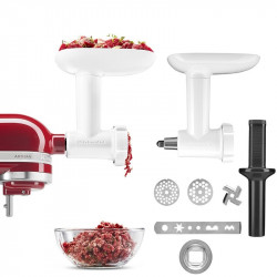 Кухненски робот KitchenAid Artisan Elegance 5KSM125EER, 300W, 4.8 л, Direct drive, 10 скорости, Червен