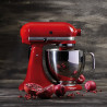 Кухненски робот KitchenAid Artisan Elegance 5KSM125EER, 300W, 4.8 л, Direct drive, 10 скорости, Червен
