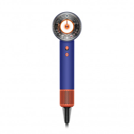 Сешоар Dyson Supersonic Nural HD16 VnBu/Topaz, 1600W, 3 скорости, 4 температури, Отрицателни йони, 5 приставки, Предпазващ скалпа, Син/топаз
