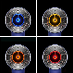 Сешоар Dyson Supersonic Nural HD16 VnBu/Topaz, 1600W, 3 скорости, 4 температури, Отрицателни йони, 5 приставки, Предпазващ скалпа, Син/топаз